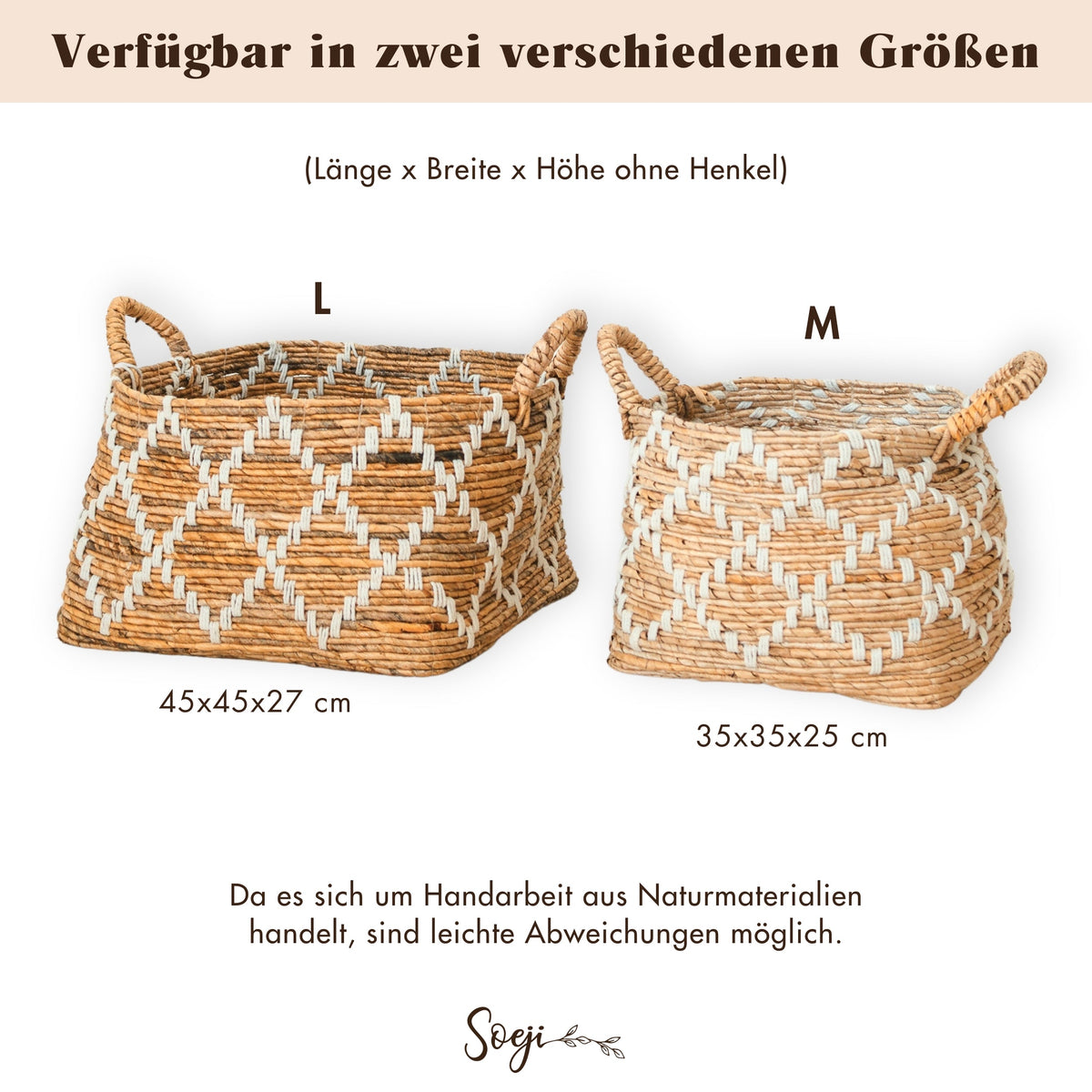 Wäschekorb GANDARIA – Bananenfaser
