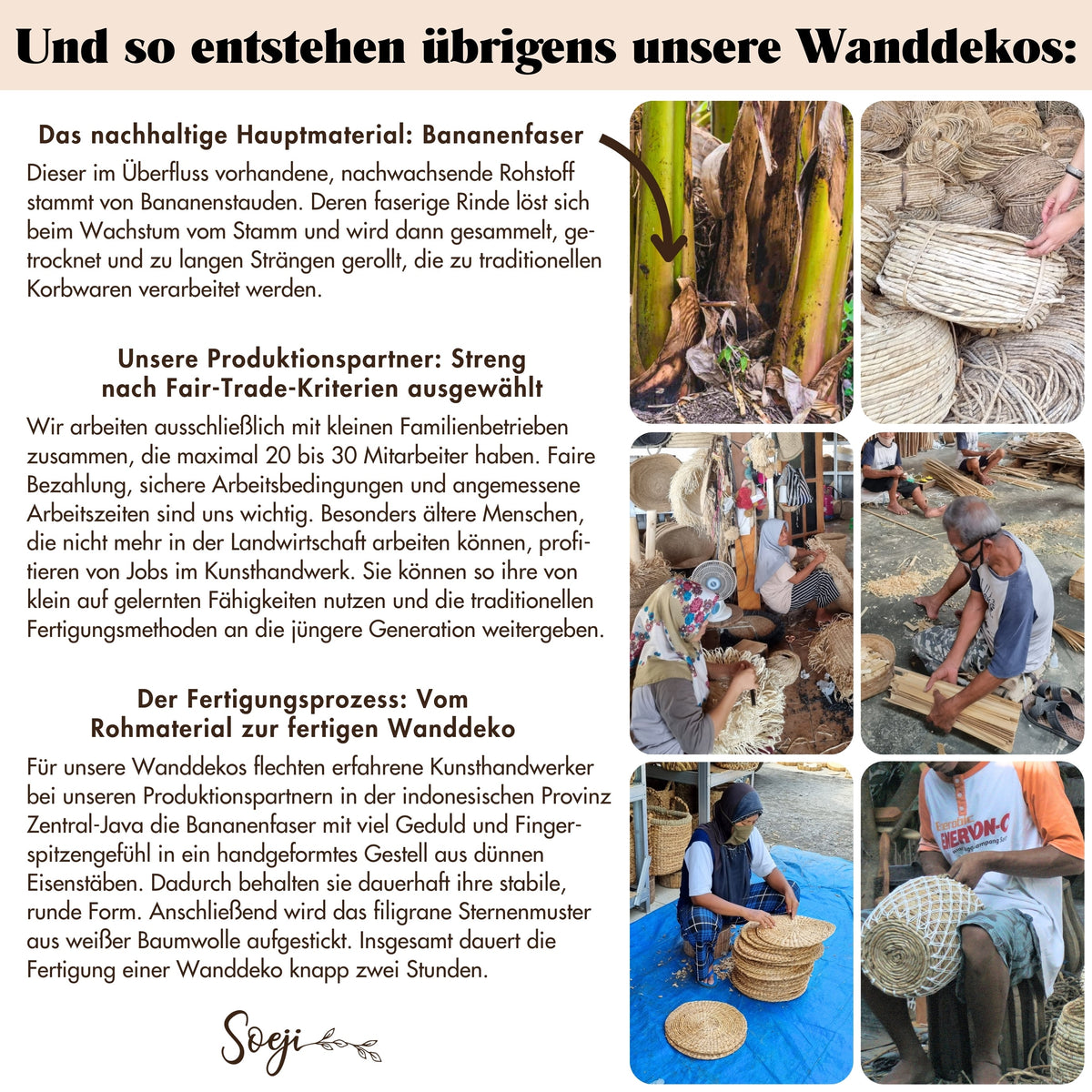 Dekoteller ADARI – Bananenfaser