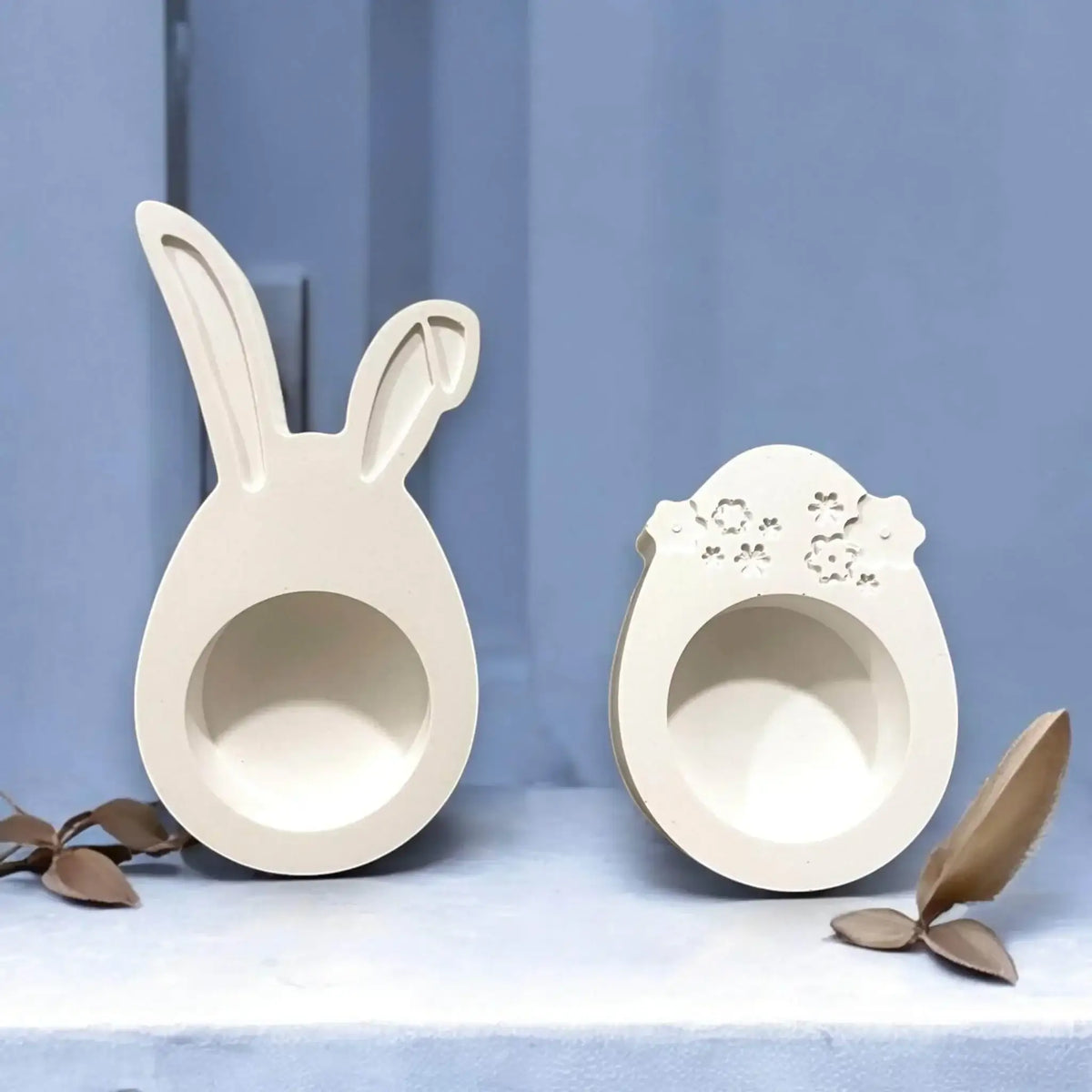Handgemachte Eierbecher für Ostern – 4er Set in Wunschfarbe - by SteinKunstWerk | HE aus nachhaltiger Herstellung