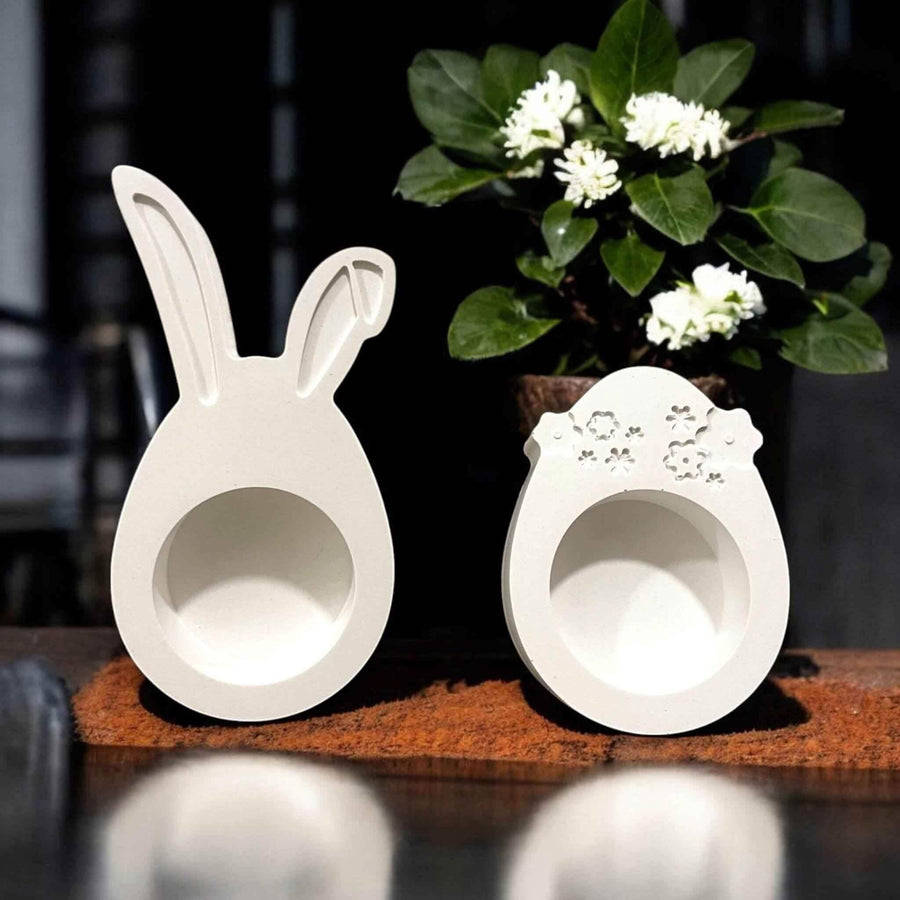 Handgemachte Eierbecher für Ostern – 4er Set in Wunschfarbe - by SteinKunstWerk | HE aus nachhaltiger Herstellung