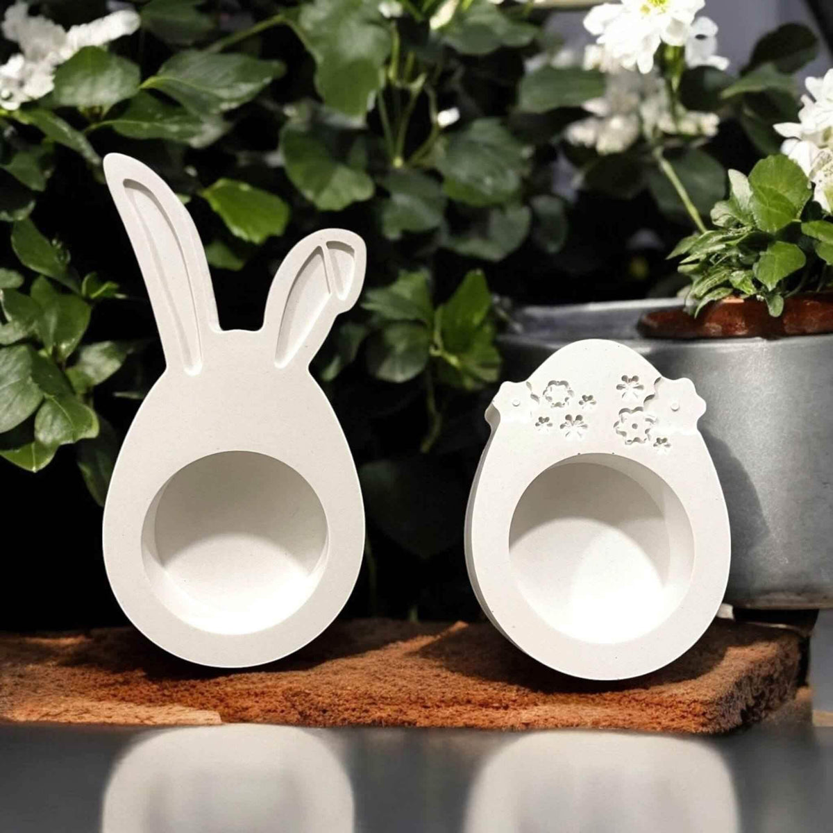 Handgemachte Eierbecher für Ostern – 4er Set in Wunschfarbe - by SteinKunstWerk | HE aus nachhaltiger Herstellung
