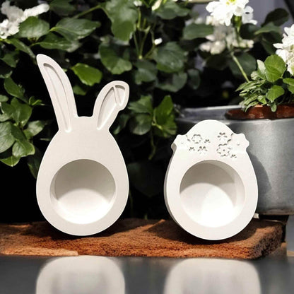 Handgemachte Eierbecher für Ostern – 4er Set in Wunschfarbe - by SteinKunstWerk | HE aus nachhaltiger Herstellung