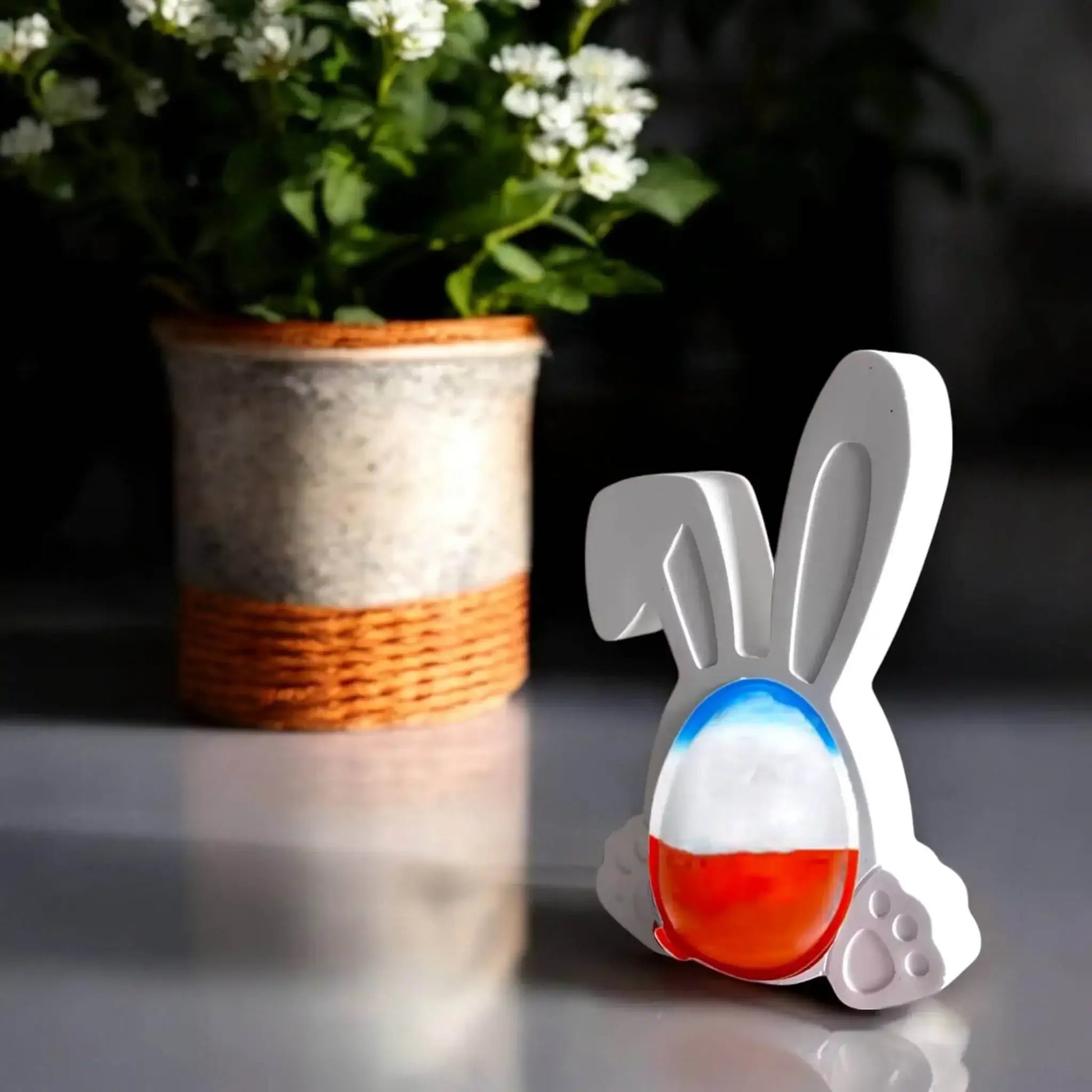 Osterhase Deko – Perfekte Halterung für Ostereier 🐰✨ - by SteinKunstWerk | HE aus nachhaltiger Herstellung