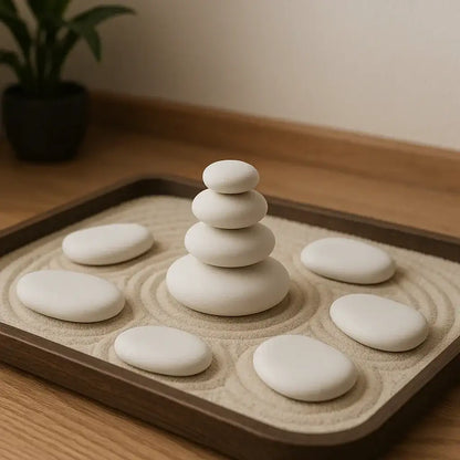 Große Zen-Steine als minimalistischer Wohnakzent von SteinKunstWerk