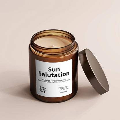 Sun Salutation - by SteinKunstWerk | Duftkerze im Glas aus nachhaltiger Herstellung