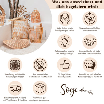 Lampenschirm SESEH – Bananenfaser