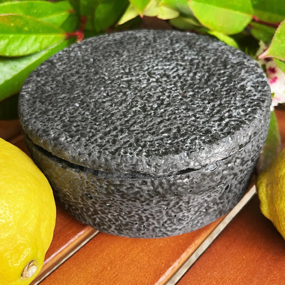Schwarze XL Outdoor-Kerze „Der Abend“ mit Citronella-Duft