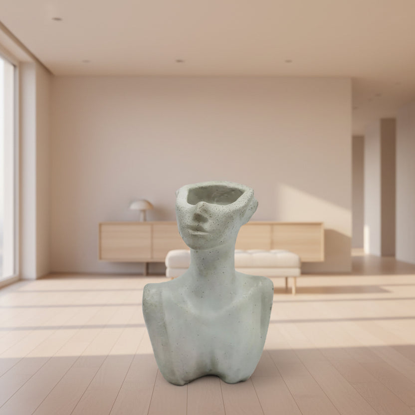 Betonvase Lady Grey – Feminine Eleganz in Beton - by SteinKunstWerk | Vase aus nachhaltiger Herstellung