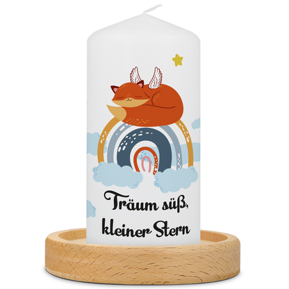 Kinder-Trauerkerze Regenbogen Fuchs