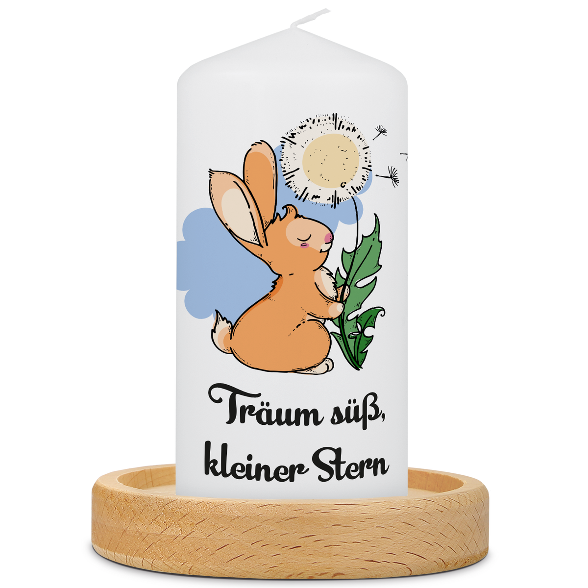 Kinder-Trauerkerze Pusteblume verweht