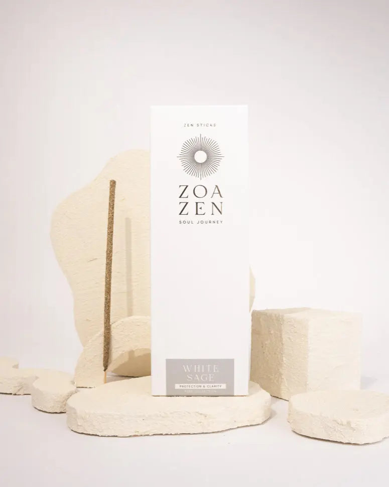 White Sage Räucherstäbchen mit Palo Santo von ZoaZen – Detailansicht