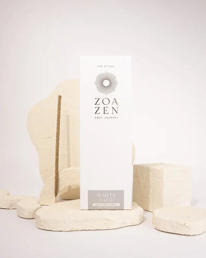 White Sage Räucherstäbchen mit Palo Santo von ZoaZen – Detailansicht