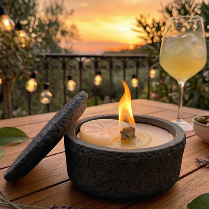 Wachsfresser Gartenfeuer zur Wiederverwendung geeigneter sauberer Kerzenreste