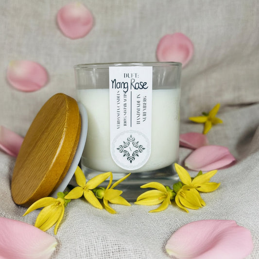 Verdancia Original Ylang Rose – florale Sojawachs-Duftkerze im Glas