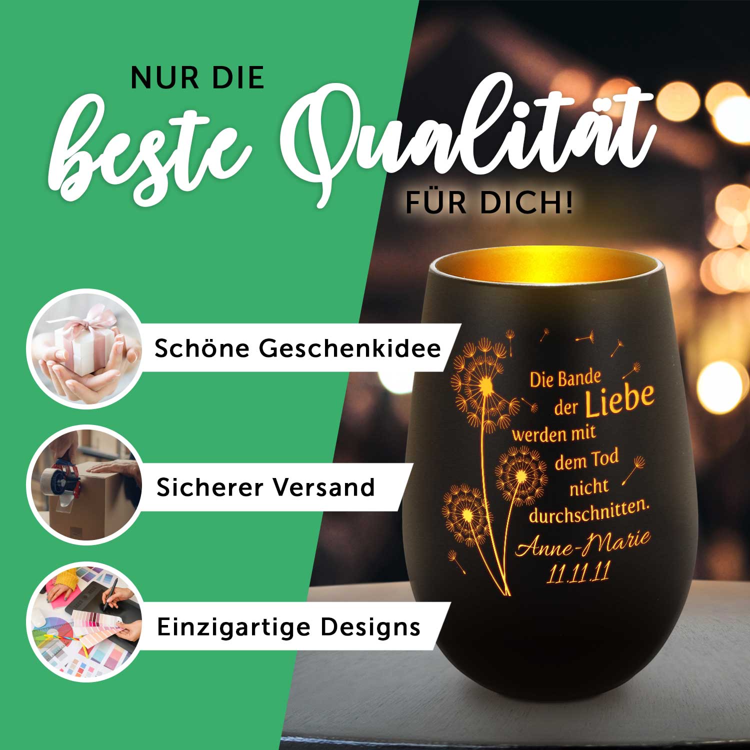Windlicht „Sunshine“ – Detailansicht des Windlichts – Galerie 30