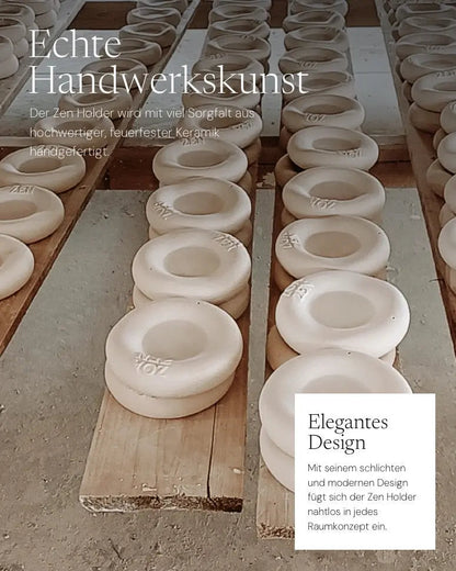 Zen Holder Räucherschale von ZoaZen mit Räucherwerk – achtsame Anwendung