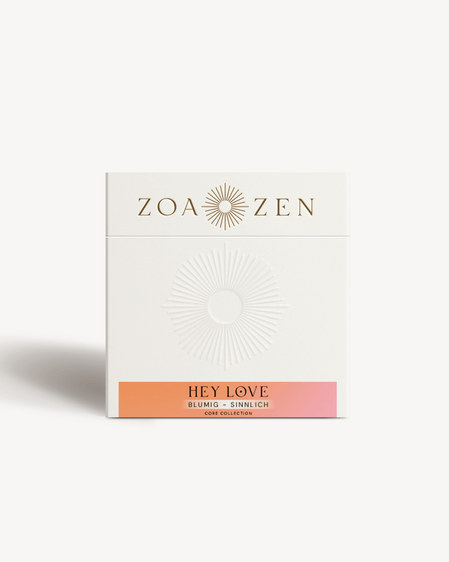 Hey Love Räucherpapier von ZoaZen mit Rose und Geranie für Herzensrituale