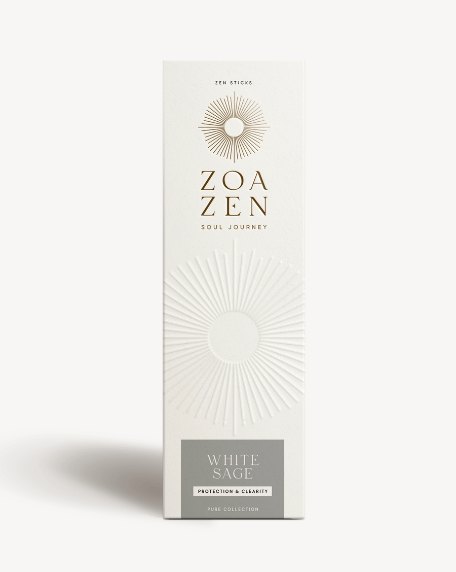 White Sage Räucherstäbchen mit Palo Santo von ZoaZen für Raumreinigung