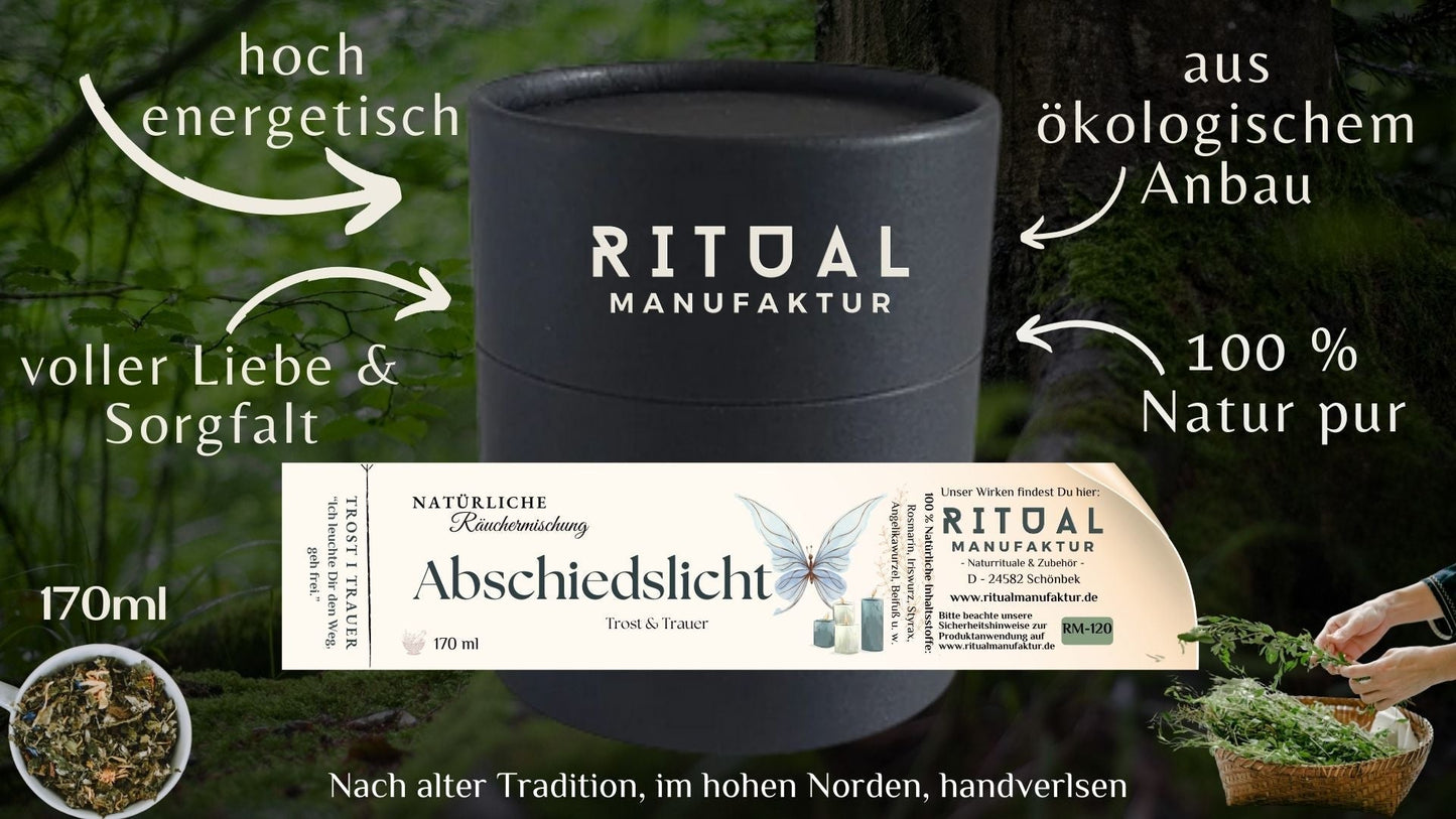 Abschiedslicht Räuchermischung – Detailaufnahme