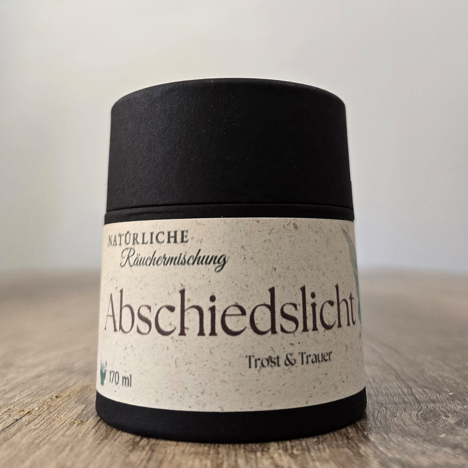 Abschiedslicht Räuchermischung auf einer Räucherschale