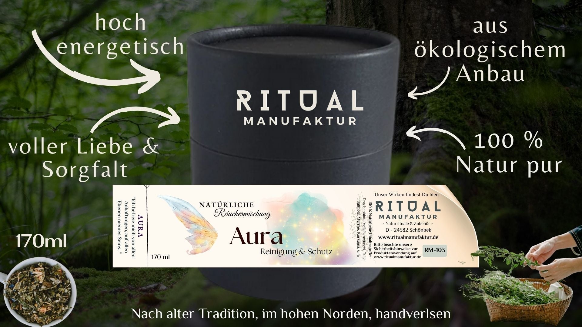 Aura Reinigung und Schutz Räuchermischung für Raumrituale