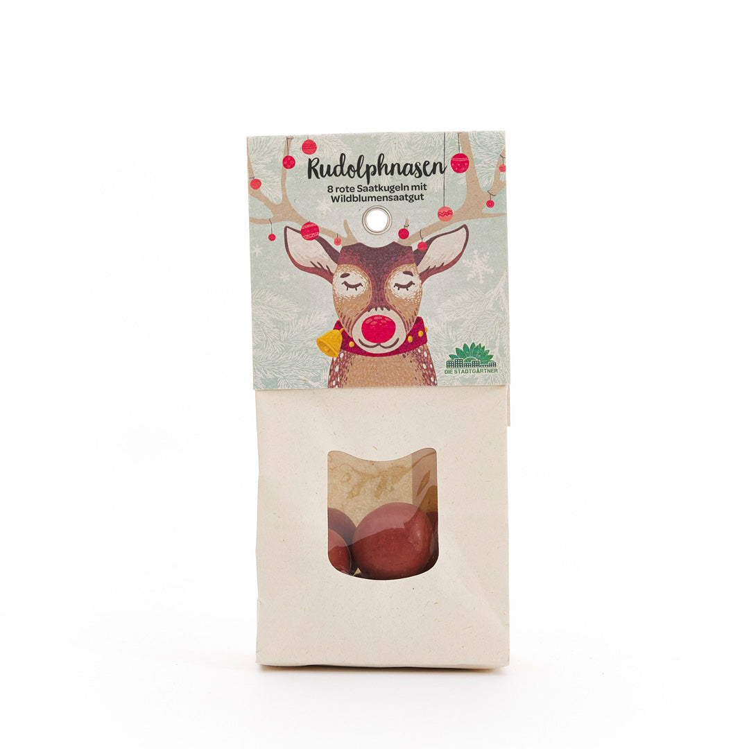 Rudolphnasen – Rote Blumenmurmeln zu Weihnachten