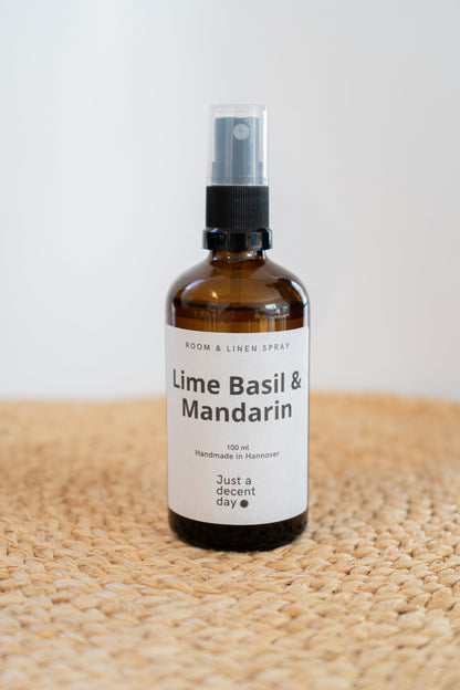 Lime, Basil & Mandarin – Room & Linen Spray met frisse citrus- en tuinsfeer