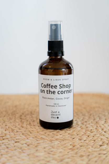 Coffee Shop on the Corner – Room & Linen Spray met gezellige cafésfeer