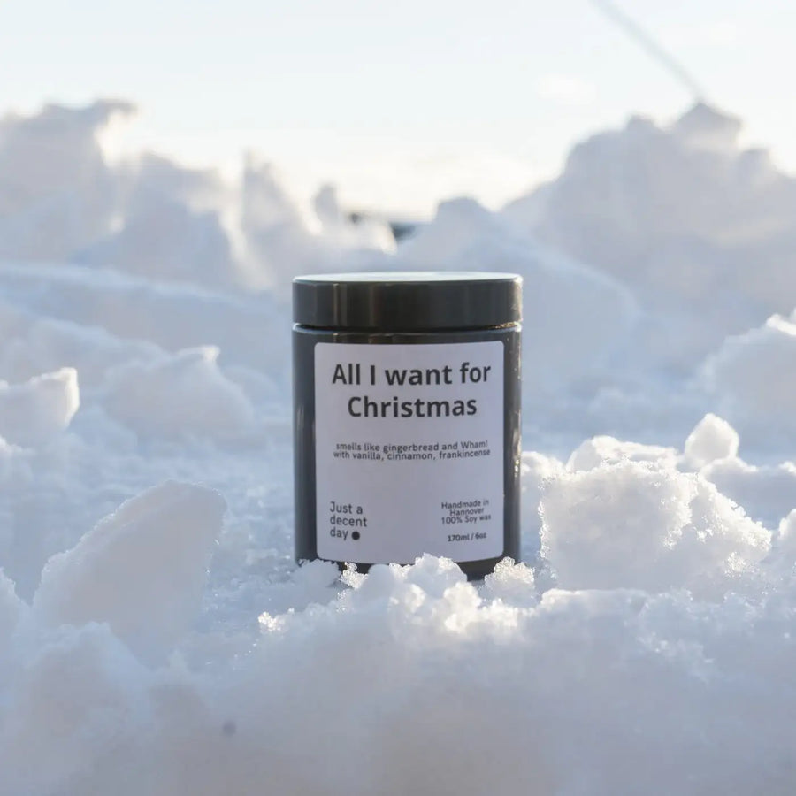 All I want for Christmas - by SteinKunstWerk | Duftkerze im Glas aus nachhaltiger Herstellung