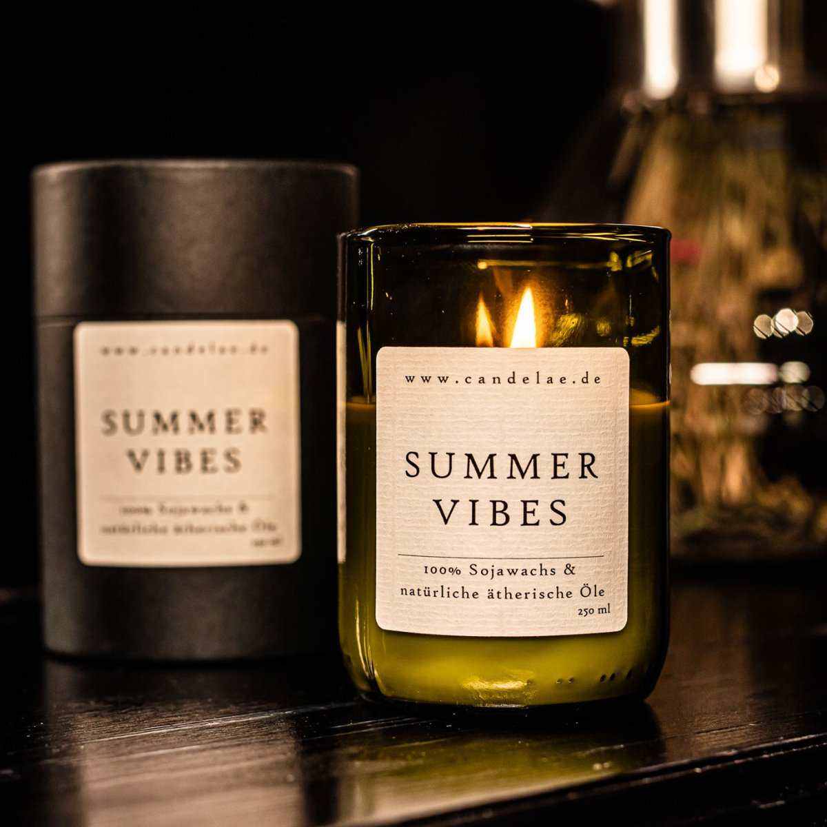Summer Vibes Duftkerze als heller Wohnakzent