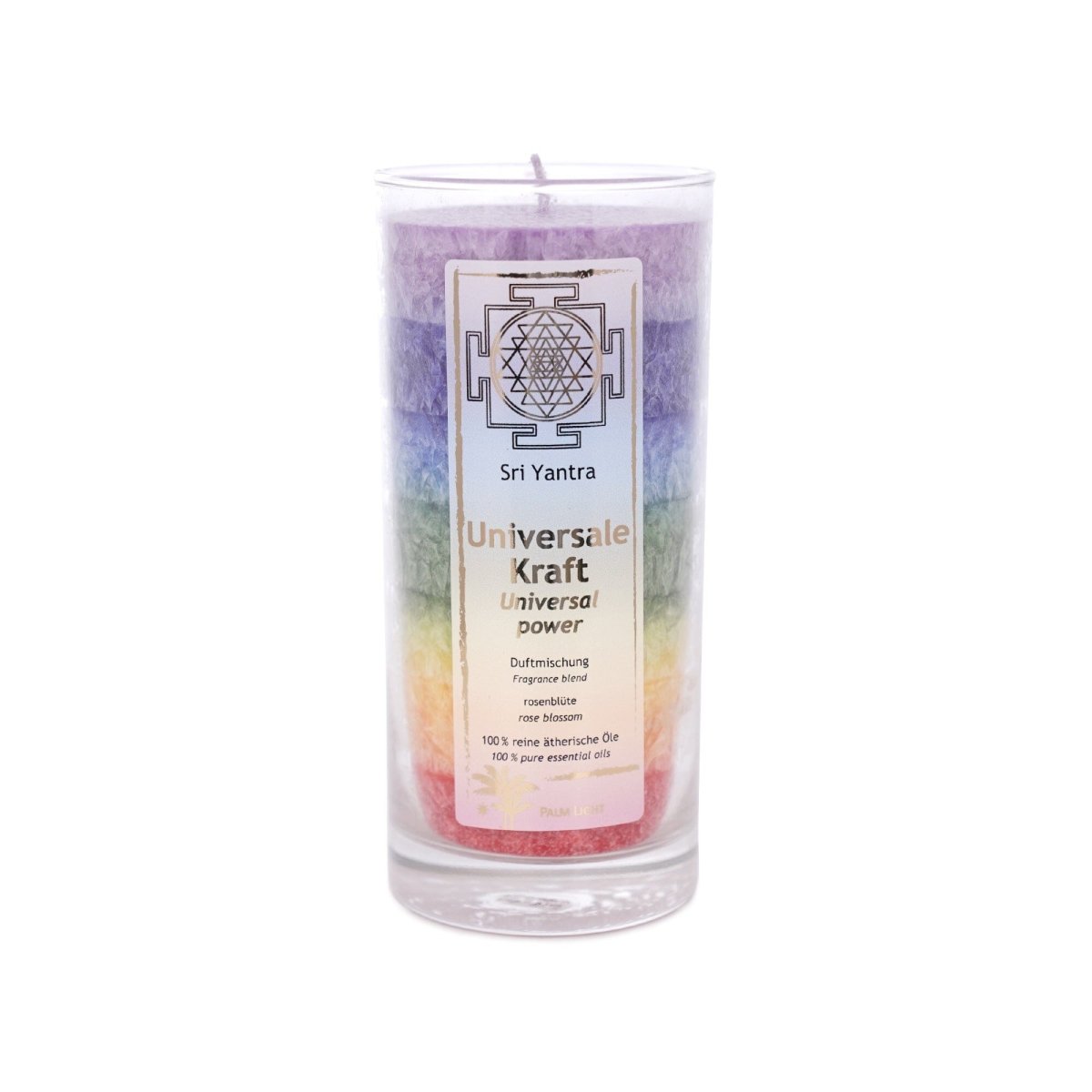Lichtcirkel van de chakra’s – geurkaars voor meditatie & rituelen