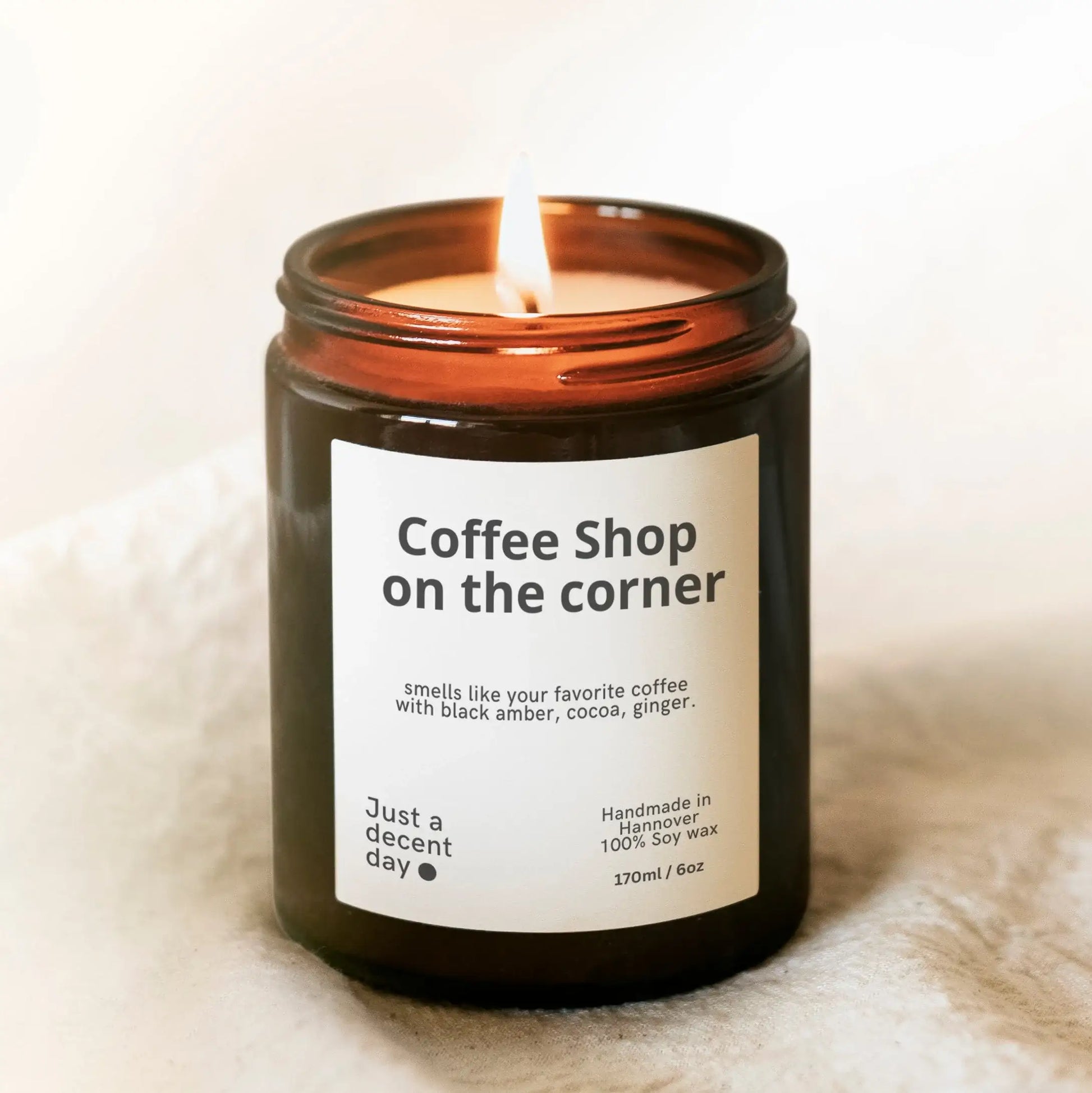 Coffee Shop on the corner - by SteinKunstWerk | Duftkerze im Glas aus nachhaltiger Herstellung