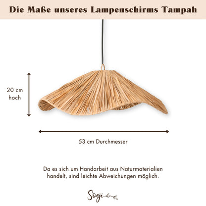 Lampenschirm TAMPAH – Raffia