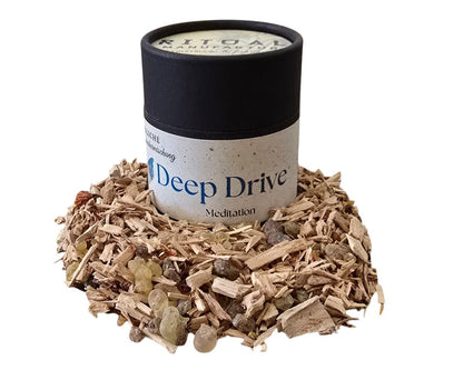 Deep Drive Räuchermischung auf einer Räucherschale