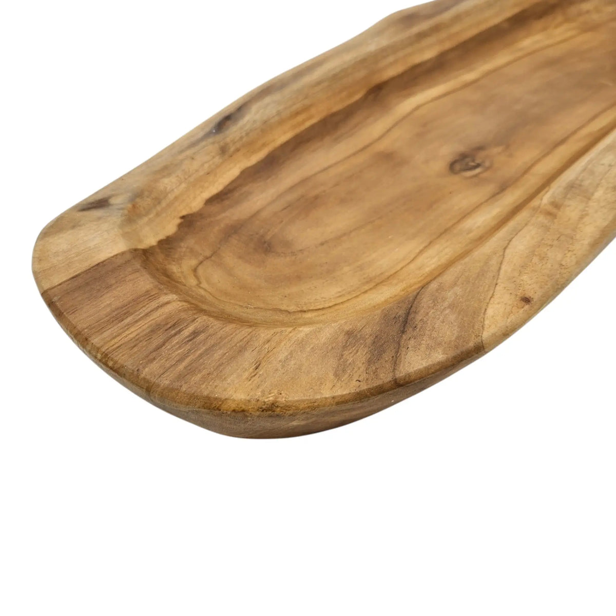 Dekoschale aus Teakholz – ca. 60 cm, Naturholz