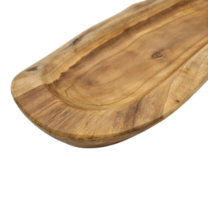 Dekoschale aus Teakholz – ca. 60 cm, Naturholz