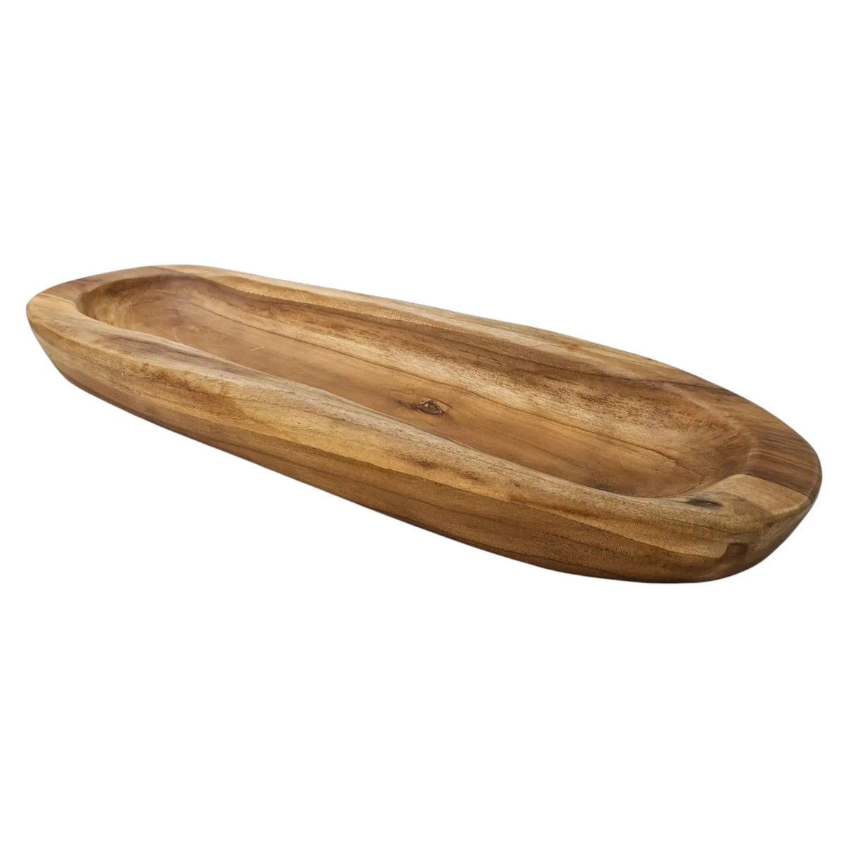 Dekoschale aus Teakholz – ca. 60 cm, Naturholz