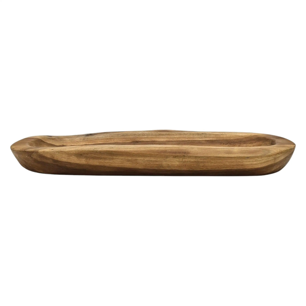 Dekoschale aus Teakholz – ca. 60 cm, Naturholz