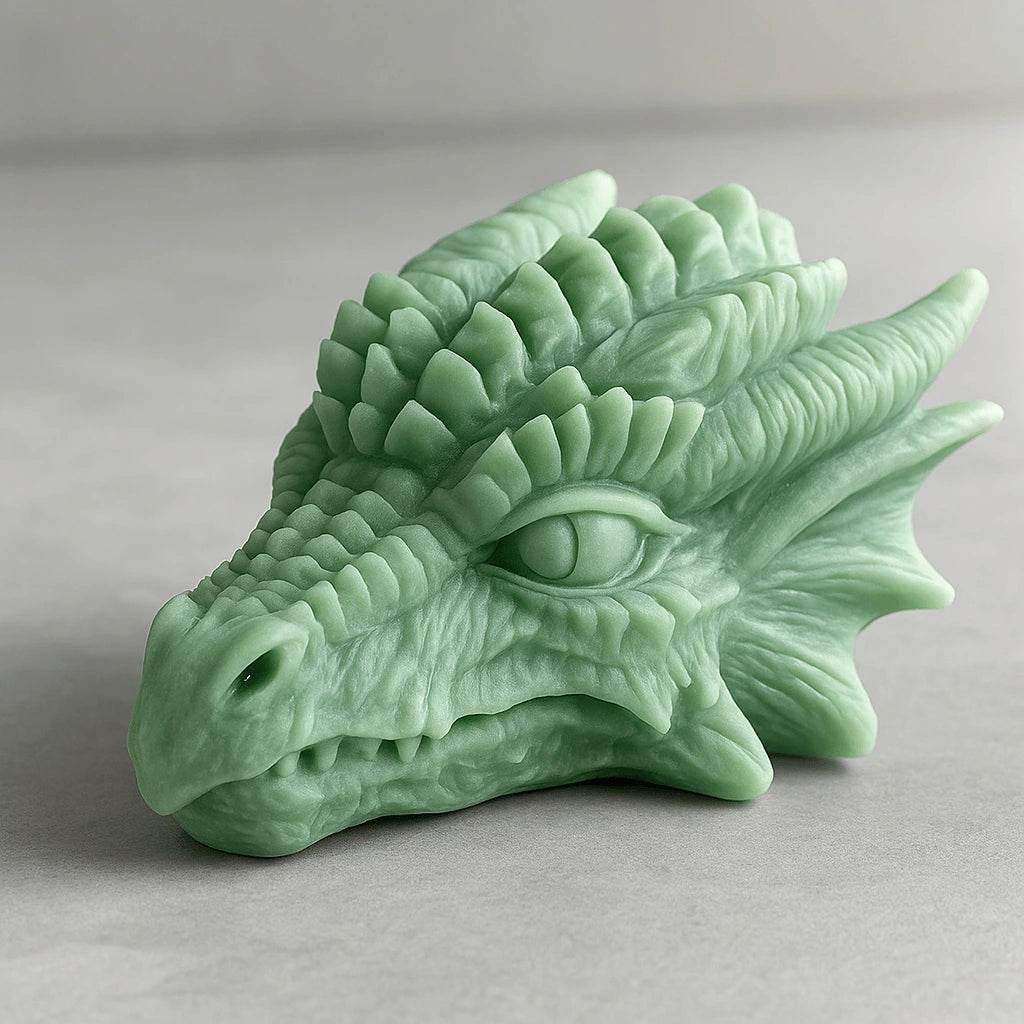 Drachenkopf-Skulptur – Mystische Fantasy-Dekoration für dein Zuhause - by SteinKunstWerk | Deko aus nachhaltiger Herstellung