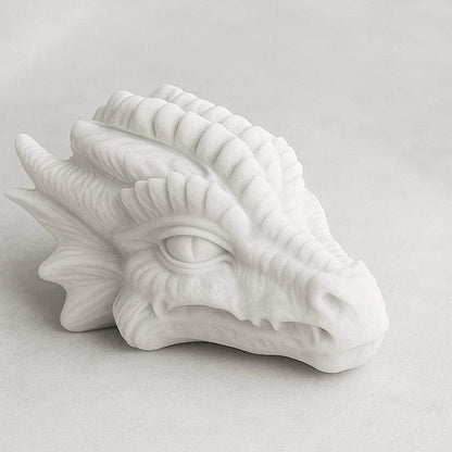 Drachenkopf-Skulptur – Mystische Fantasy-Dekoration für dein Zuhause - by SteinKunstWerk | Deko aus nachhaltiger Herstellung