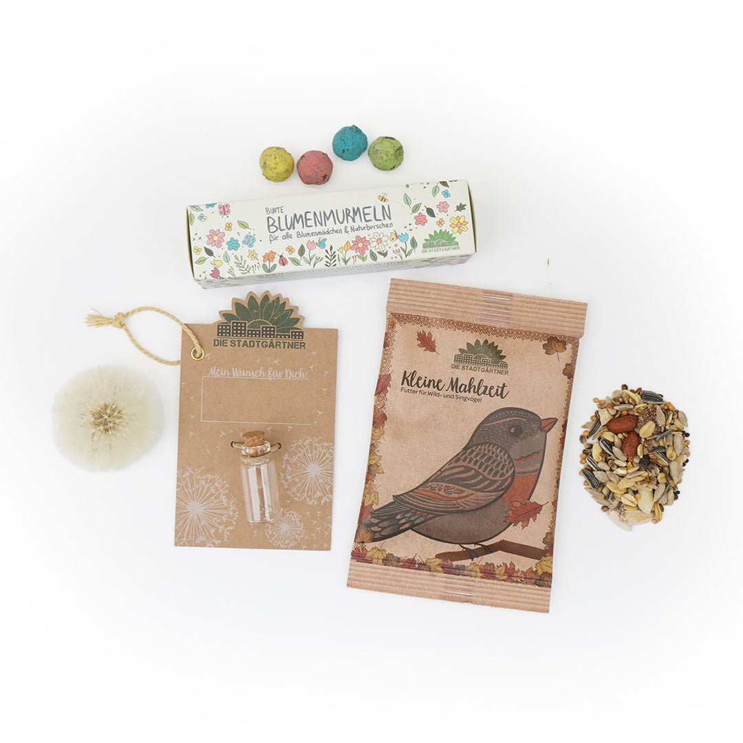 Drei kleine Naturgeschenke als Set für den Adventskalender
