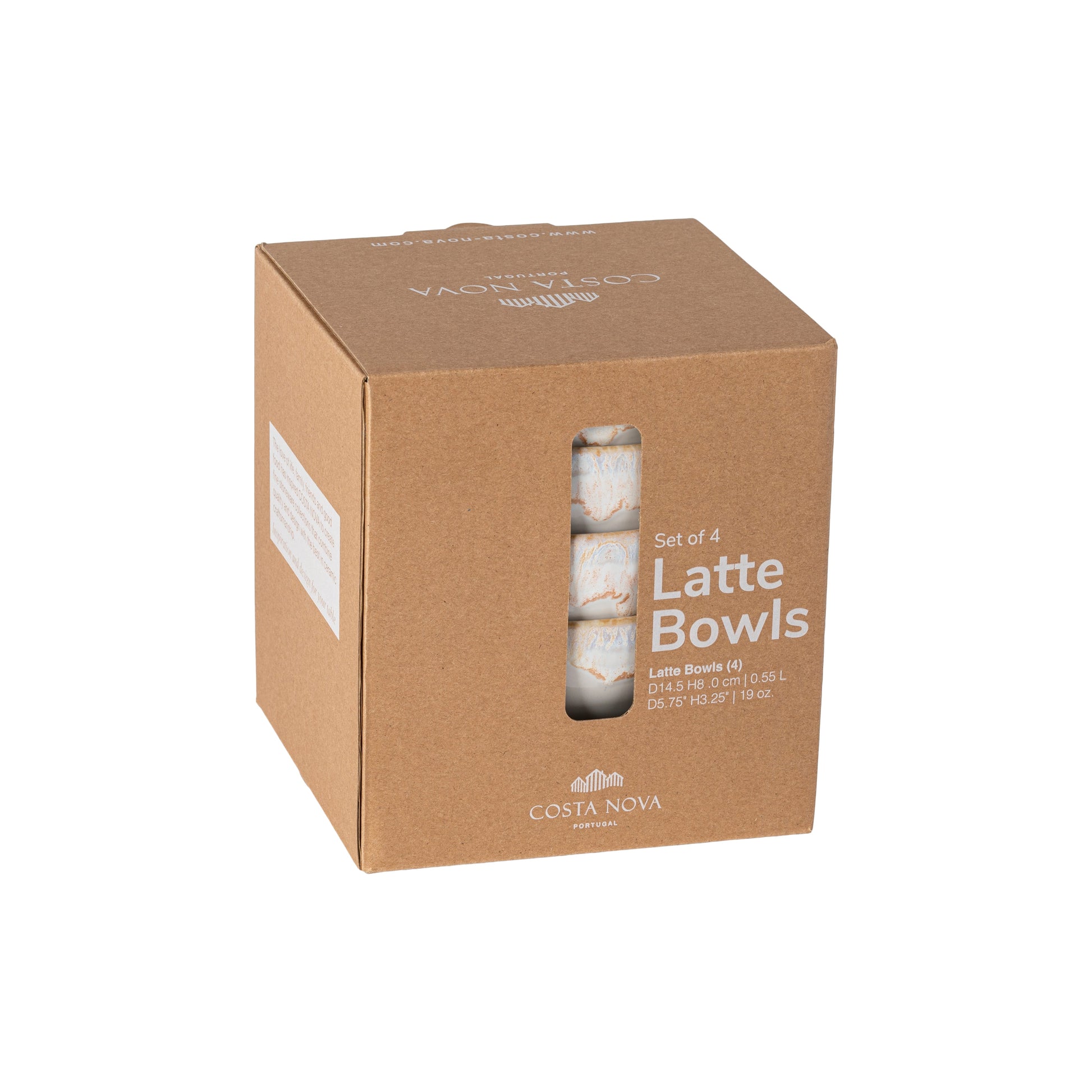 Costa Nova Grespresso Latte Bowl in Weiß aus Steinzeug in der Einzelansicht