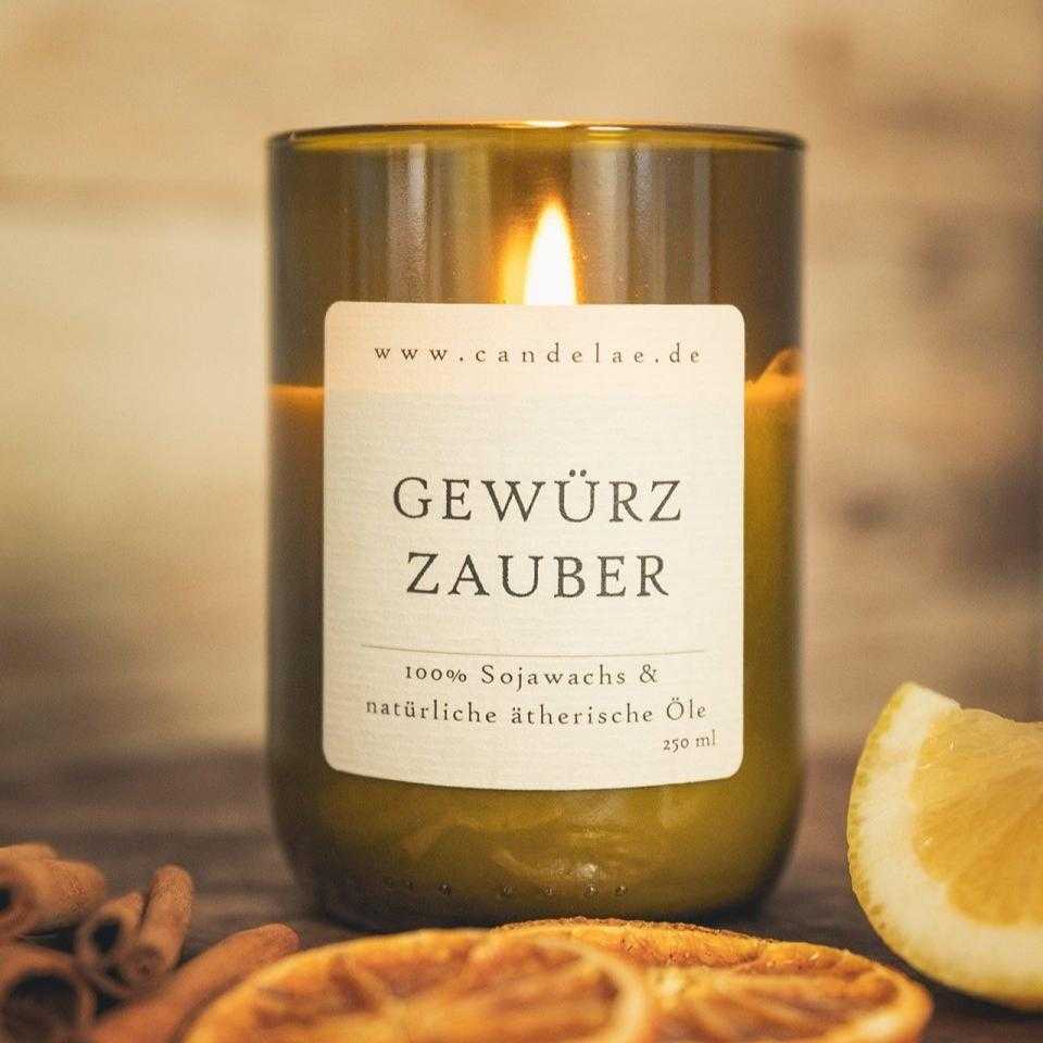 Gewürzzauber Winterduftkerze im Glas für Advent und gemütliche Abende