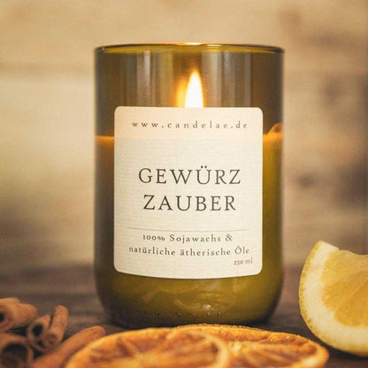 Gewürzzauber Winterduftkerze im Glas für Advent und gemütliche Abende