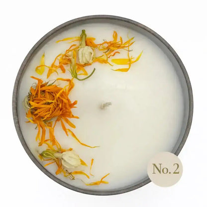 Personalisierte Duftkerze – Dekor Calendula