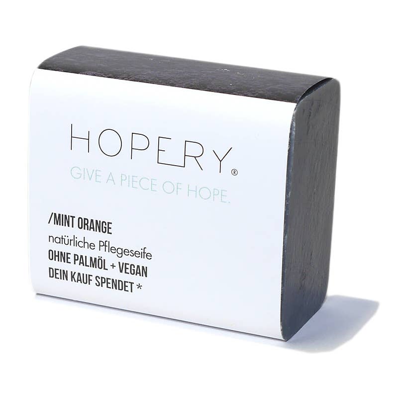 HOPERY Mint Orange Naturseife – Hand- und Körperseife 100 g
