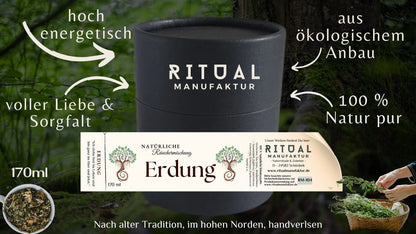 Natürliche Kräuter, Hölzer und Harze der Erdung Räuchermischung