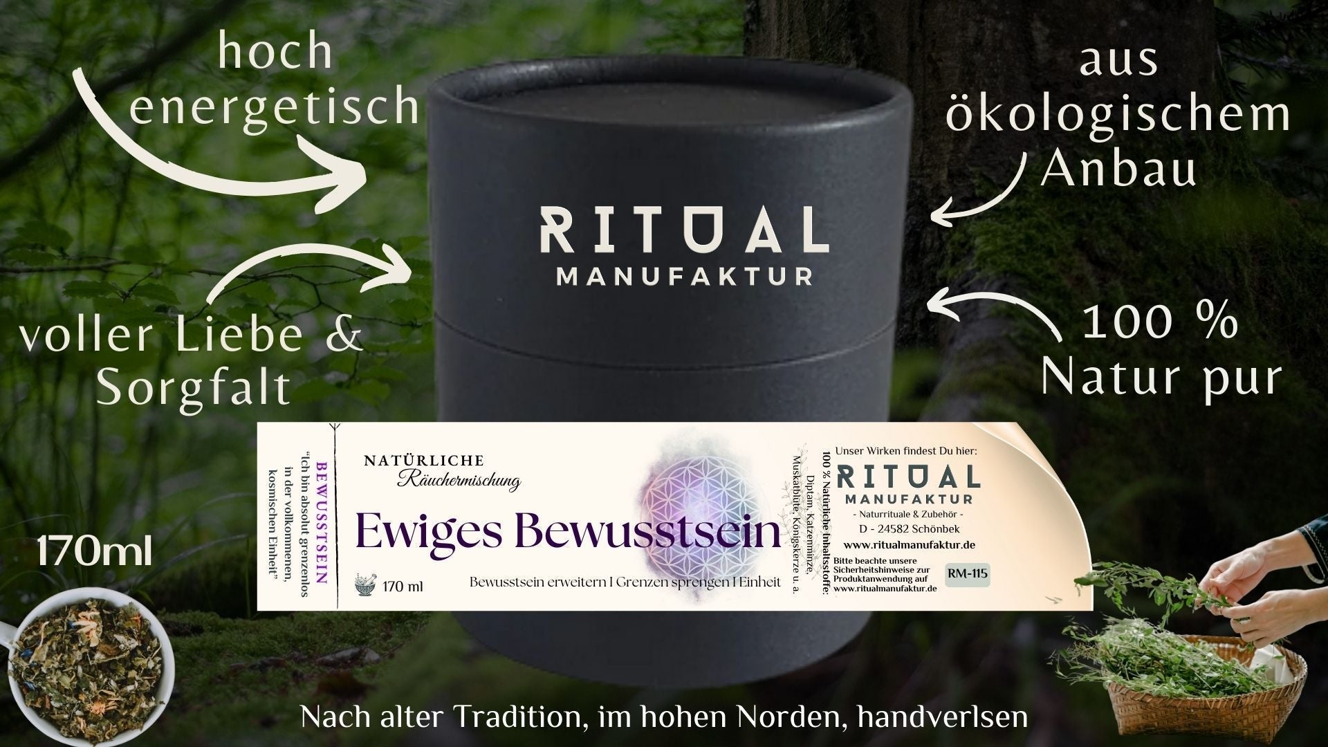 Ewiges Bewusstsein Räuchermischung für Meditation und Reflexion
