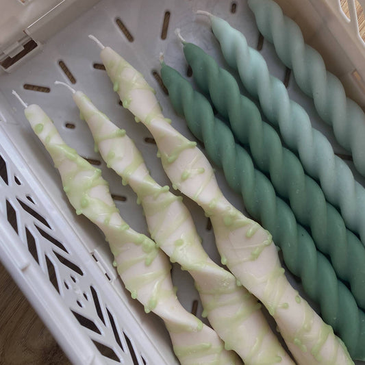 Pistachio Drizzle Stabkerzen-Set – zusätzliche Produktansicht