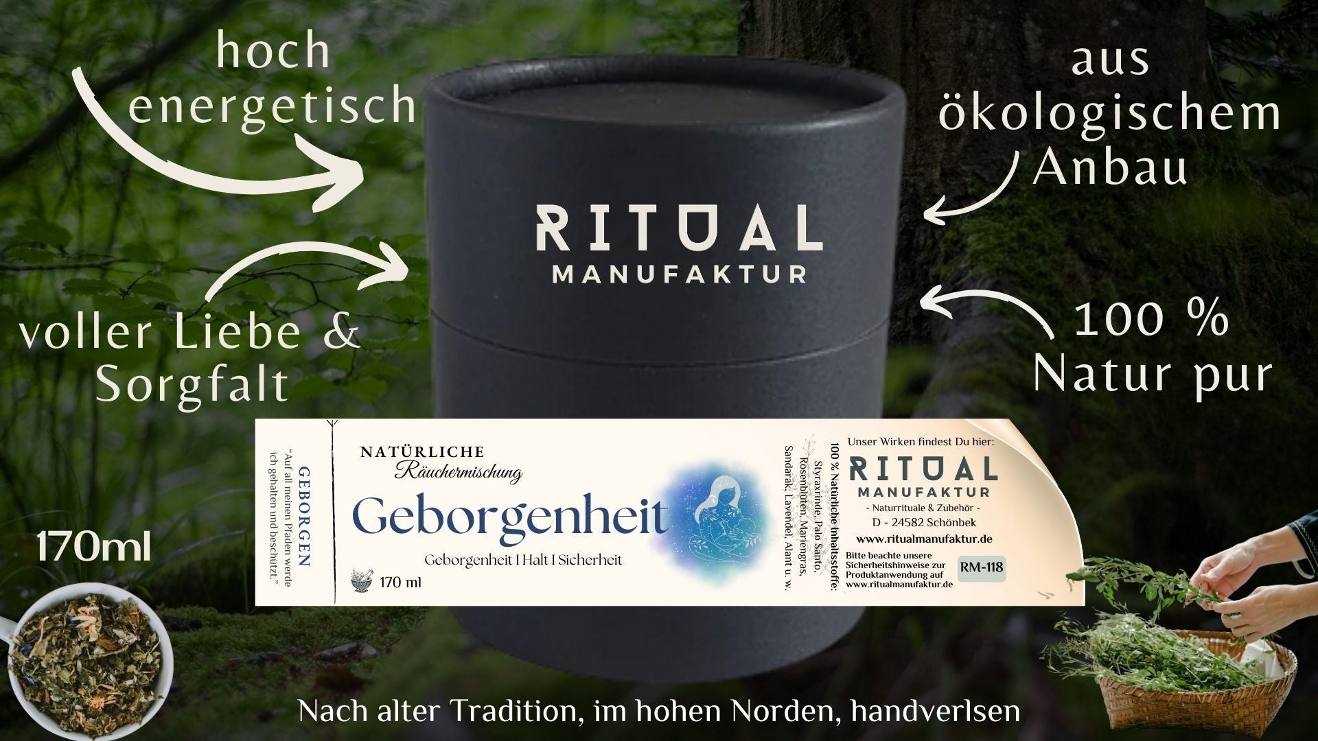 Geborgenheit Räuchermischung für ruhige Abendrituale